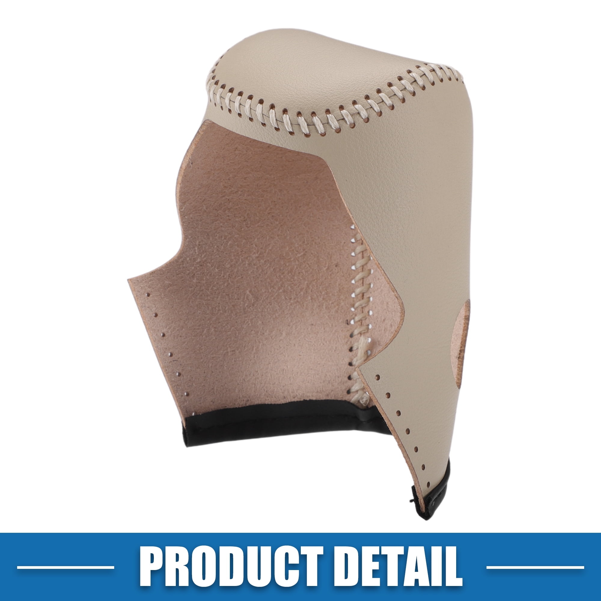 Unique Bargains Gear Shifting Knob Cover for Nissan Murano 2009-2013 Faux Leather Beige