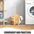 thumbnail image 4 of Minkissy Antiskid Mini Washboard Wood Laundry Board Khaki 1Set for Hand Washing, 4 of 5