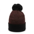 thumbnail image 4 of Outdoor Cap PWC-100 Heathered Acrylic Knit-Maroon/Black, 4 of 4