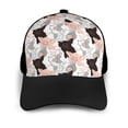 thumbnail image 3 of Yiaed Pigs Print Baseball Cap Dad Hat Polo Style Plain Blank Adjustable Size, 3 of 5