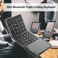 thumbnail image 4 of Teclado Inalambrico Bt Ele-Gate Plegable Portatil Ultra Delgado Color Negro TC.15, 4 of 10