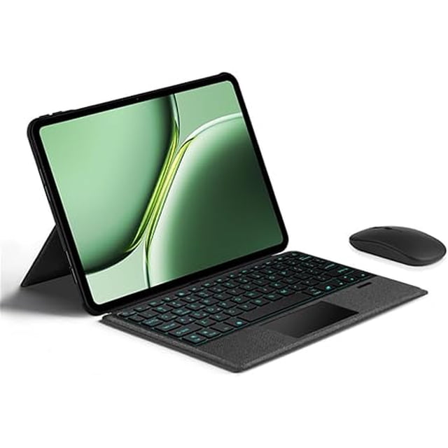 OnePlus Pad Pro/Pad 2 Funda de 12.1" con Panel Táctil, Mouse y Soporte Giratorio