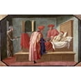 thumbnail image 2 of Pesellino, Francesco 14x10 White Modern Wood Framed Museum Art Print Titled - St. Cosmas and St. Damian Caring For a Patient, 2 of 4