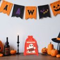 thumbnail image 4 of Halloween Drawstring Bags Colorful Burlap Candy Pouch For Jewelry Storage Party, 4 of 5