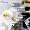 thumbnail image 3 of 50 Pcs RJ45 Cat6 Keystone Jack 90° UTP Network Ethernet 110 Punch Down Tool Yellow, 3 of 5