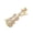 White, variant on Luxurious Violin Studded Brooch Pin Collar Jewelry for Music Lover Formal Music Event Clothing Accessories Lapel Pin