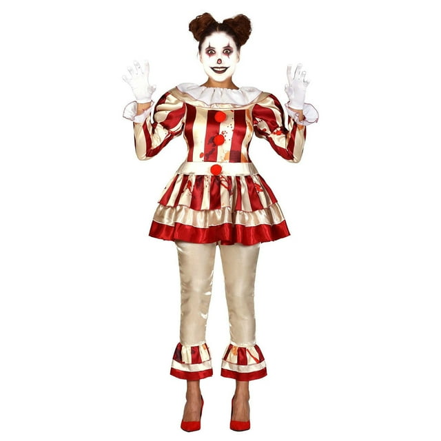 Fiestas Guirca Ensemble de Costume de Clown Tueur pour Femmes