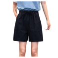 thumbnail image 4 of Birdeem Mode Femme Dame Uni Décontracté Short Pantalon Taille Haute Ample Bandage Pantalon, 4 of 12