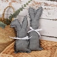 thumbnail image 4 of Cheers US 2Pcs Easter Farmhouse Rustic Bunnies Stuffed Fabric Bunnies Stuffed Bunny Ornaments Farmhouse Pastel Bunny for Spring Easter Basket Bowl Fillers Tiered Trays Rabbit, 4 of 7