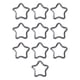 thumbnail image 4 of Clip de Llavero mosquetón Zulema con forma de estrella de cinco puntas 10 piezas glaseado plateado, 4 of 8
