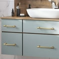 thumbnail image 3 of Goo-Ki 7.6'' Hole Center Brushed Gold Kitchen Cabinet Pulls, Modern Drawer Handles Closet Classic Kitchen Hardware for Bedroom,6 Pack, 3 of 8