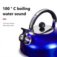 thumbnail image 6 of Pkeoh Tea Kettle For Stove Top, Whistling Stovetop Tea Kettle, Stainless Steel Red Whistling Tea Pot With Ergonomic Handle, Teapot Whistling Kettle For Stove Blue, 6 of 9