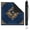 Navy Gold Cr, variant on Navy Blue Chinoiserie Floral Border (2) Mahjong Mat 31.5 x 31.5in,Non-Slip Noise-Reducing for Poker, Cards & Board Games