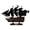 Black, variant on HANDCRAFTED NAUTICAL DÉCOR Wooden Calico Jacks The William White Sails Model Pirate Ship 12"