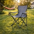 thumbnail image 2 of Silla Plegable para Camping Pesca Playa y Exteriores de Lona Impermebale con Porta Vaso Ligera - Silla para Exterior Ergonomica con Estructura de Acero y Funda Transportadora, 2 of 6