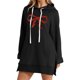 thumbnail image 1 of WILLBEST Vestido Casual Para Mujer, Cómodo Vestido Retro Con Estampado De Cómodo Y Transpirable., Sudadera De Manga Larga Con Capucha Y Bolsillo 1253, 1 of 3