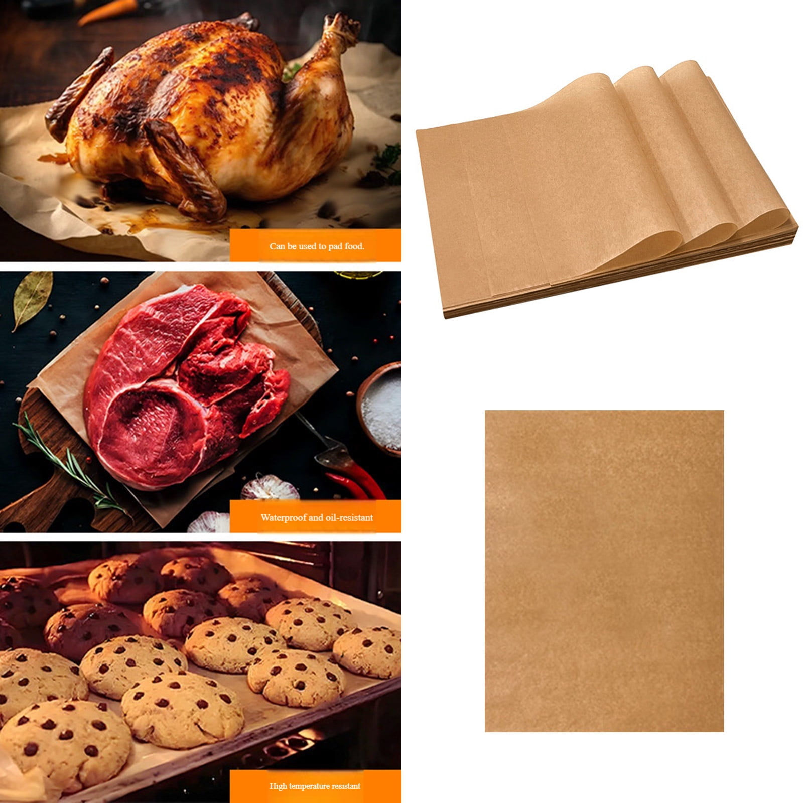 Precuts Silicone Coated Baking Sheet Silicone Mats For Oven Nonstick Efficient User Friendly Kitchen Baking Tool