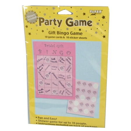 Wedding Shower Bridal Gift Bingo Game 10 Card Set Fun Party Event Activity