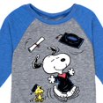 thumbnail image 3 of Peanuts - Snoopy & Woodstock Graduate - Celebration - Toddler & Youth Raglan Graphic T-Shirt, 3 of 5