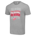 thumbnail image 2 of Men's Starter Heather Gray Detroit Red Wings Four Team Name Logo T-Shirt, 2 of 3