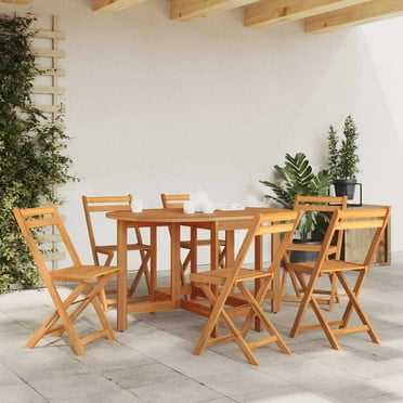 vidaXL Patio Table 51.1"x35.4"x28.3" Solid Acacia Wood