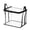 Black-Large, variant on Large Clear Thick Plastic Storage Box with Hinged Lid, Stackable Collapsible Organizer Container for Books Files Magazines, Heavy Duty Book Storage Bin for Bedroom Office Dorm(White，Large,1PC)