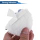 thumbnail image 5 of Accesorios para Casco de Motocicleta Decoración Orejas de Gato con Flor para Cascos de Motocicleta Bicicleta Esquí Blanco Leche de Coco Piel de Peluche Adhesivo 2 Juegos, 5 of 6