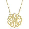 thumbnail image 2 of Personalized Monogram Pendant Necklace in 14k Yellow Gold, 2 of 2