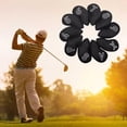 thumbnail image 3 of LOVIVER 10 pcs/Set Meshy Golf Iron Head Cover Golf Club Headcovers Fit Most Wedges Irons, 3 of 8