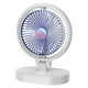 thumbnail image 1 of Ventilador pequeño portátil de escritorio con luz nocturna recargable USB 2023, mini ventilador de ciclo silencioso, 1 of 2