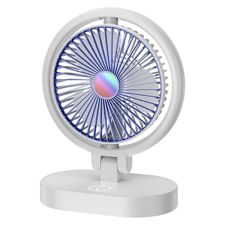 

2023usb Rechargeable Night Light Small Fan Portable Mini Desktop Electric Fan Silent Cycle Electric Fan