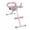Pink, variant on Tereitr Abdominal Exercise Machine with LCD Monitor, 5-Level Height & 3-Level Incline Adjustment, Foldable Home Gym Ab Trainer with Thickened Foam