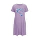 thumbnail image 5 of Camisón corto de talla grande para mujer, camisón de manga corta con estampado de pecho a la moda, camisón para mujer, 5 of 7
