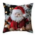 thumbnail image 2 of Christmas Pillow Cover Holiday Decoration Linen Throw Pillow Case for Sofa Couch Bed Living Room Seasonal Home Decor Festive Accent, 2 of 6