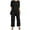 a-Black5237, variant on FINALGANG Women's Casual Outfit Solid Color 3 Piece Set Tank Top Long Sleeve Coat Wide Leg Pants For Daily Outdoor Activities Versatile Set