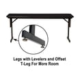 thumbnail image 3 of Adjustable Height 3/4" High Pressure Folding Seminar Table Montana Granite Brown, 3 of 7