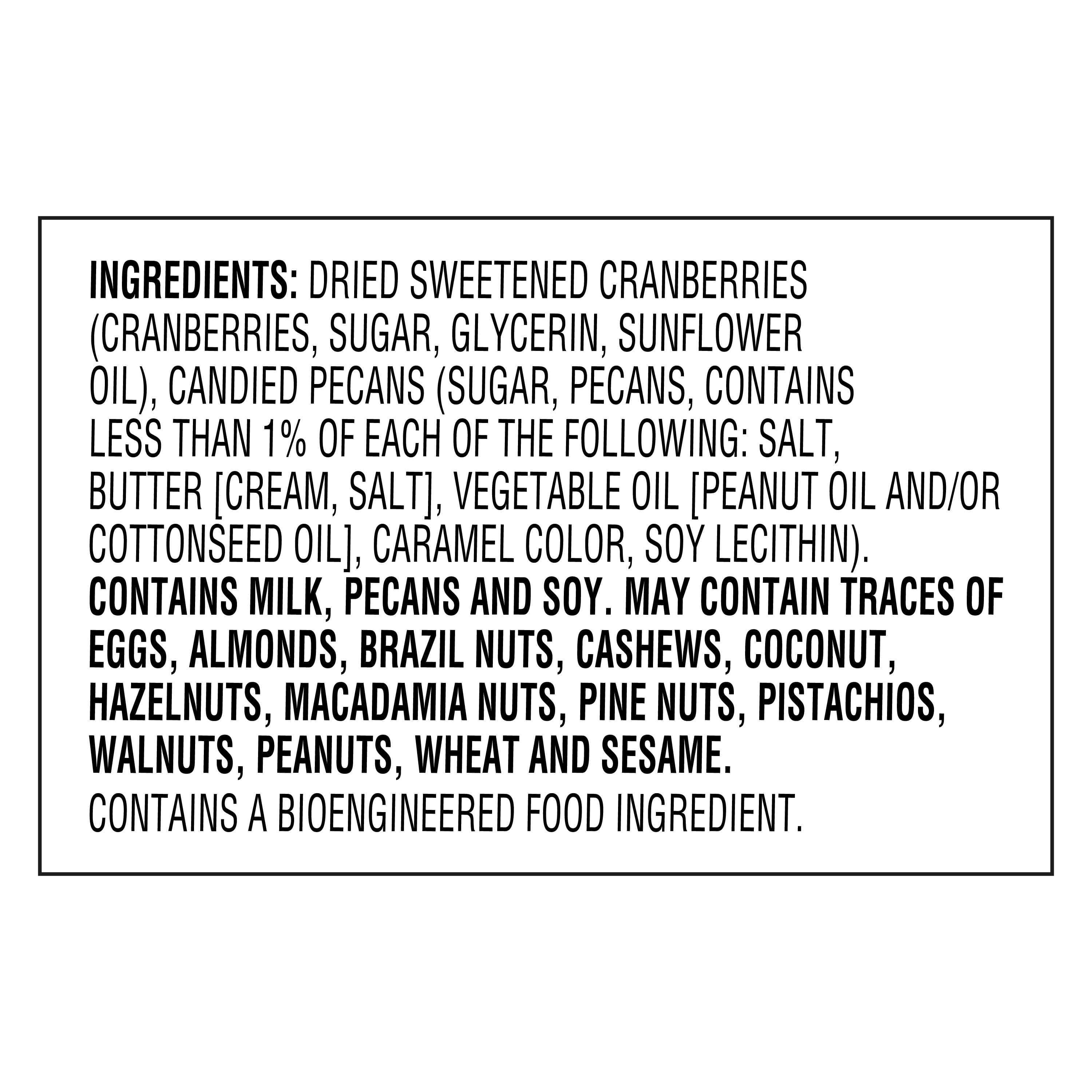 (4 pack) Great Value Dried Cranberries & Candied Pecans, 3.5 oz