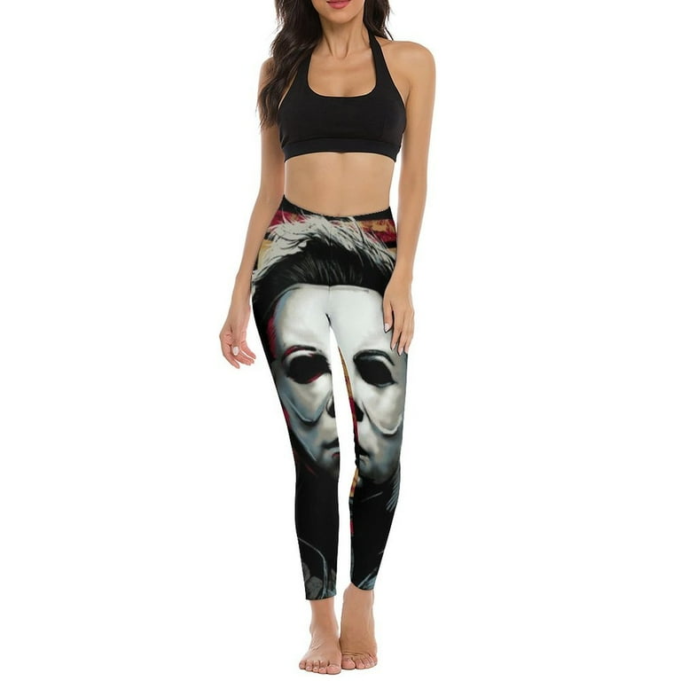 Michael Myers Halloween Womens Athletic Leggings Soft High Waist Yoga Pants Workout Pants for Sports S Walmart