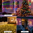 thumbnail image 2 of Pooqla 204 LED Color Changing Christmas Net Lights,9.8ft x 6.6ft Connectable Mesh Lights with Remote for Bushes,Garden,Backyard,Outdoor Decor, 2 of 8