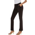 thumbnail image 3 of Pantalones de vestir elásticos con corte de bota para mujer, 3 of 5