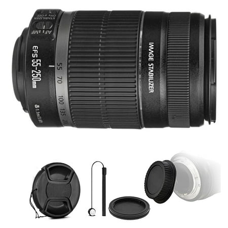 Canon EF-S 55-250mm f/4-5.6 IS II Lens for Canon EOS Rebel T7 T7i T6i T6 T6S with Accessory