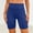 Blue women high waisted cargo shorts a1, variant on Cagogo Women Cargo Bermuda Shorts for Women High Waisted Slim Fit with Pockets Casual Summer Solid Vacation Beach Travel Pants, Wine L