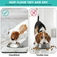 thumbnail image 4 of Pet Food Mat Absobing Durable Dog Water Mat Marble Grey Cat Feeding Mat Dog Water Bowl Mat for Messy Drinker, 4 of 7