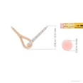 thumbnail image 3 of ANGARA Natural Diamond Interlocking Loop Pendant in 14K Rose Gold for Women (Size-1.45mm| Color-G| Clarity-VS2) | April Birthstone, Anniversary, Jewelry Gift for Women | Natural Diamond Necklace, 3 of 7
