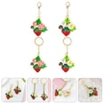 thumbnail image 2 of MasteelfCA 4Pcs Adorable Strawberry Keychains Chic Car Bag Pendants Gift Metal Key Rings, 2 of 7