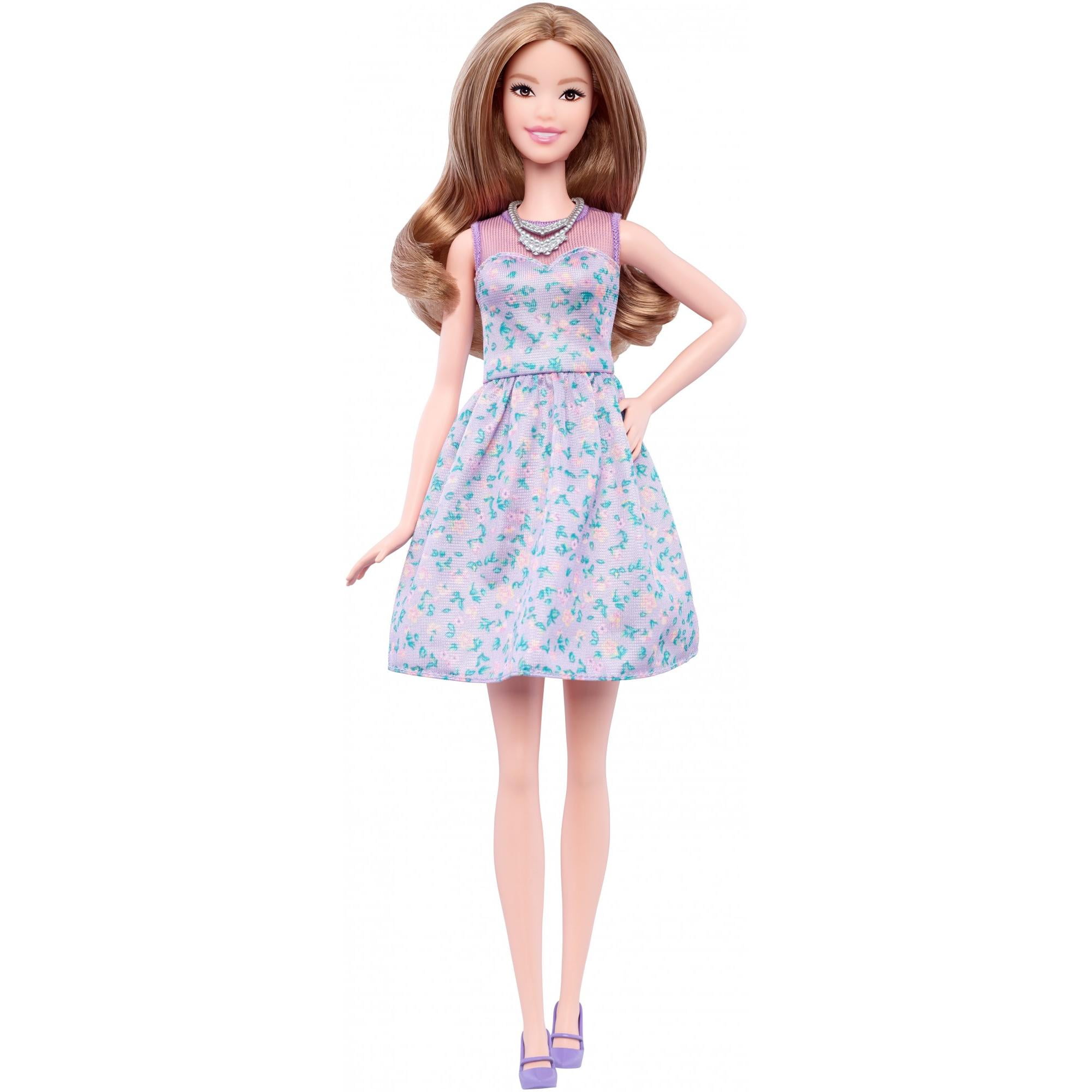 Barbie Fashionistas Lovely In Lilac, Tall Body Doll - Walmart.com