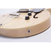 Grote Jazz Electric Guitar Semi-hollow Body Chrome Hardware (natural)