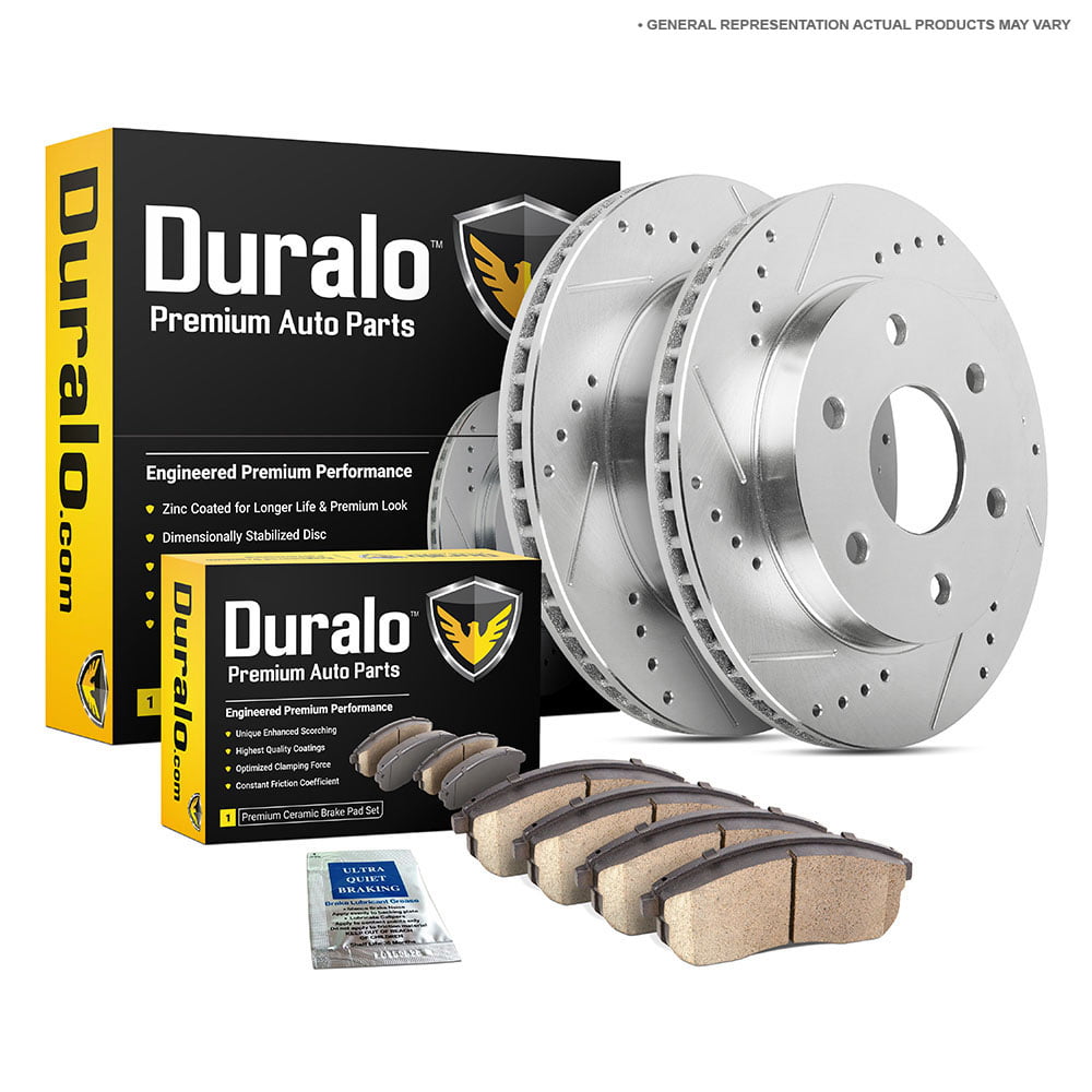 Front Drilled Slotted Brake Rotors Disc and Ceramic Pads For 2011-2015 QX56,QX80