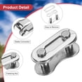 thumbnail image 4 of Uxcell Bicycle Missing Link Half-Link Reusable Steel Bike Chain Link Silver, 4 of 7