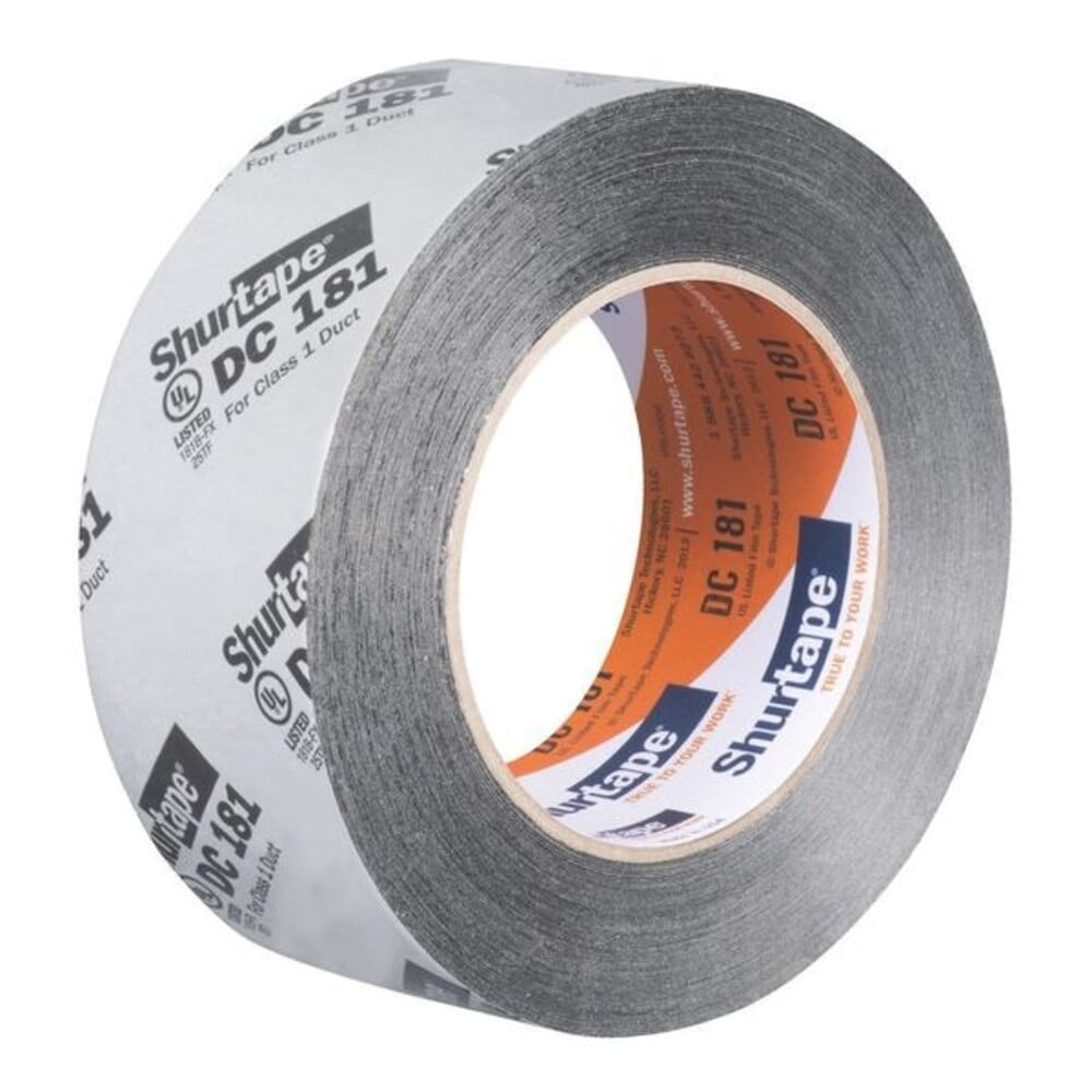 Shurtape Duct Tape, Silver, 120-1/4 yd L, 1-7/8 in W 164686